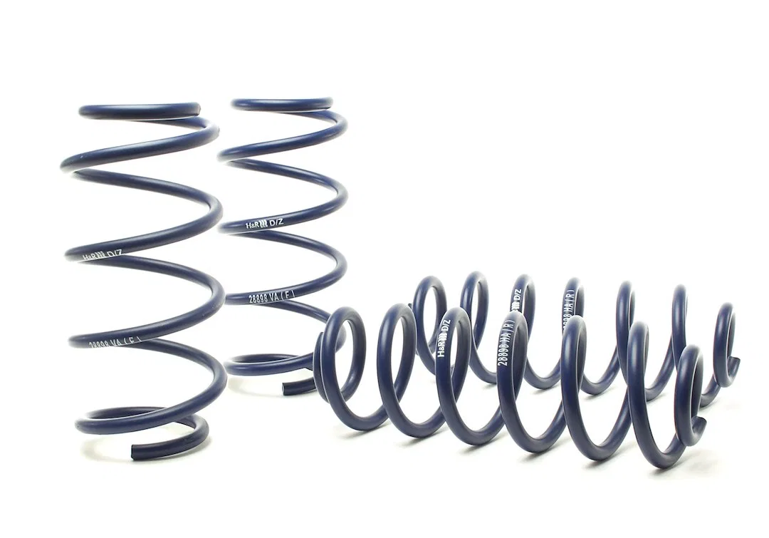 28898-1 – H&R Coil Spring, 0.80 Inch Front Lift/ 1.2 Inch Rear Lift Dark Blue With Two Front and Two Rear Springs